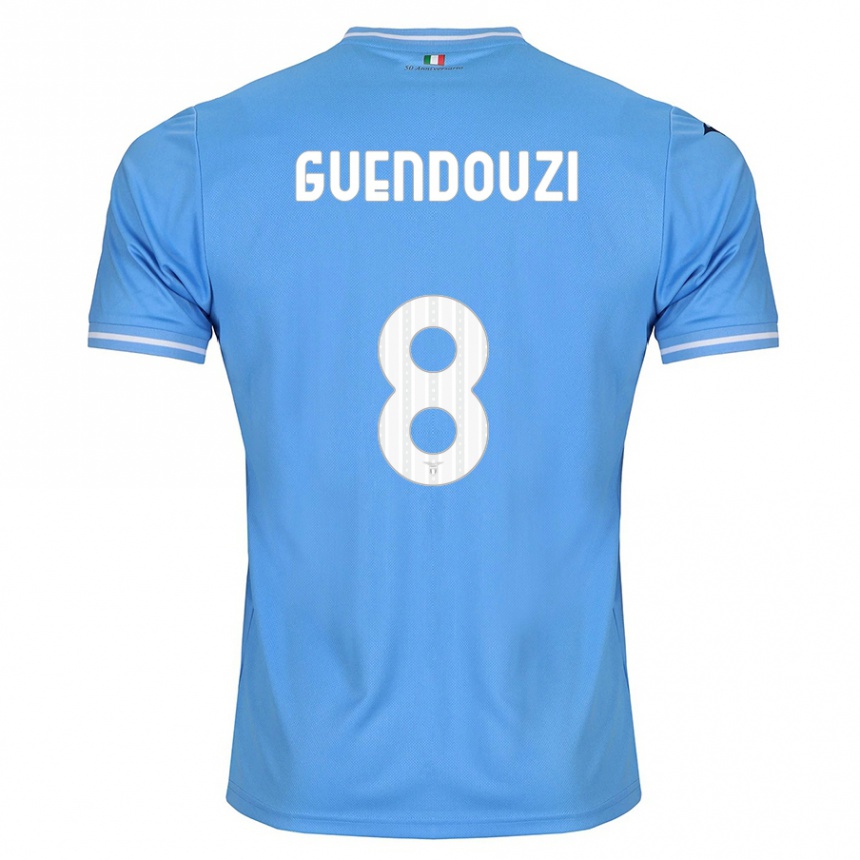 キッズフットボールマテオ・ゲンドゥージ#8青ホームシャツ2023/24ジャージーユニフォーム