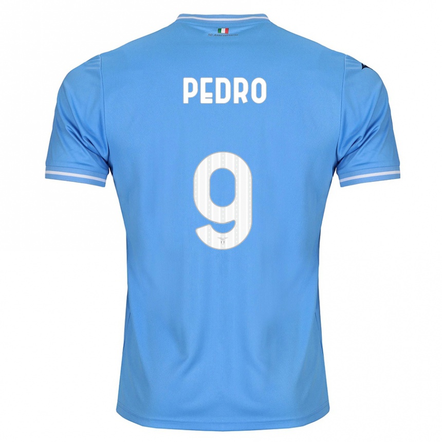 キッズフットボールペドロ#9青ホームシャツ2023/24ジャージーユニフォーム