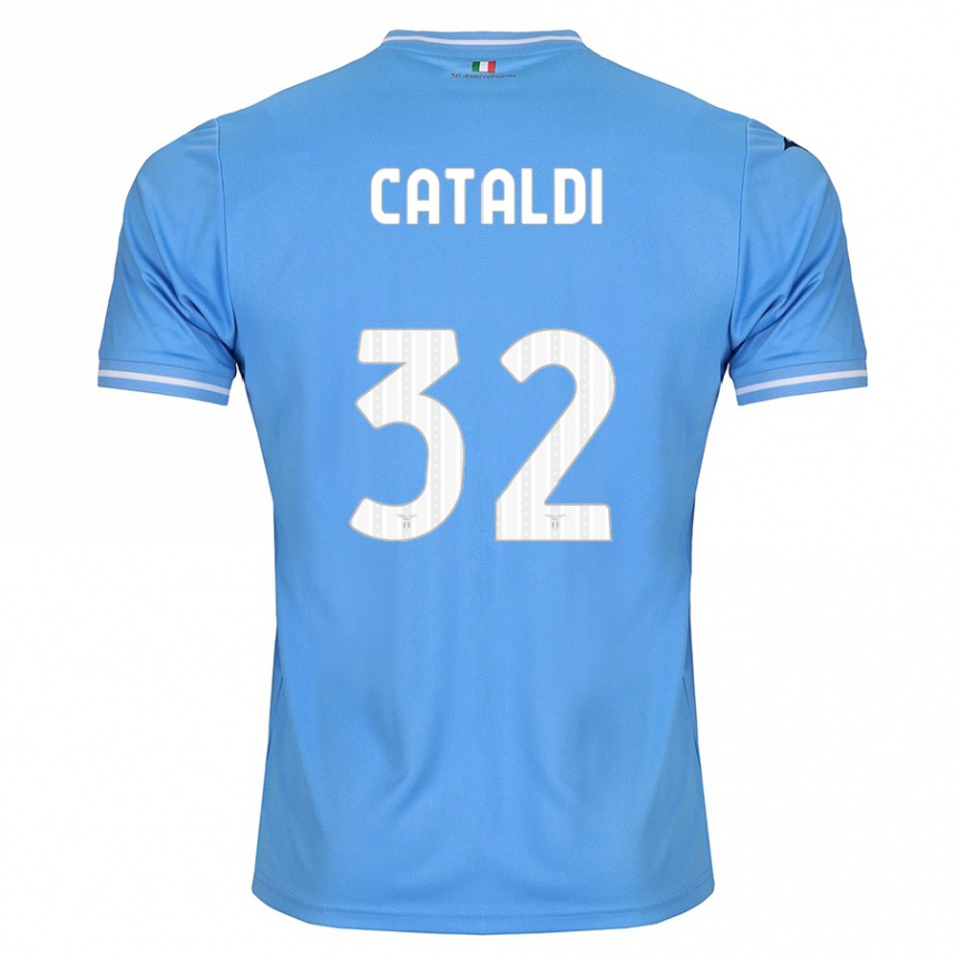 キッズフットボールダニロ・カタルディ#32青ホームシャツ2023/24ジャージーユニフォーム
