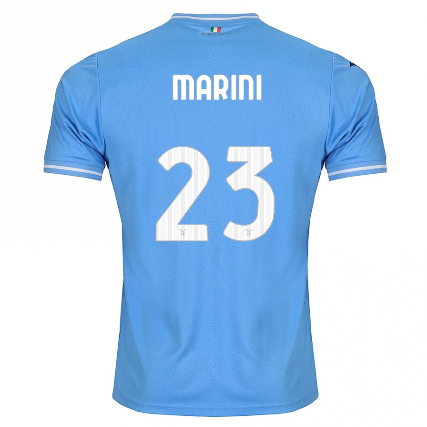 キッズフットボールマッテオ・マリーニ#23青ホームシャツ2023/24ジャージーユニフォーム