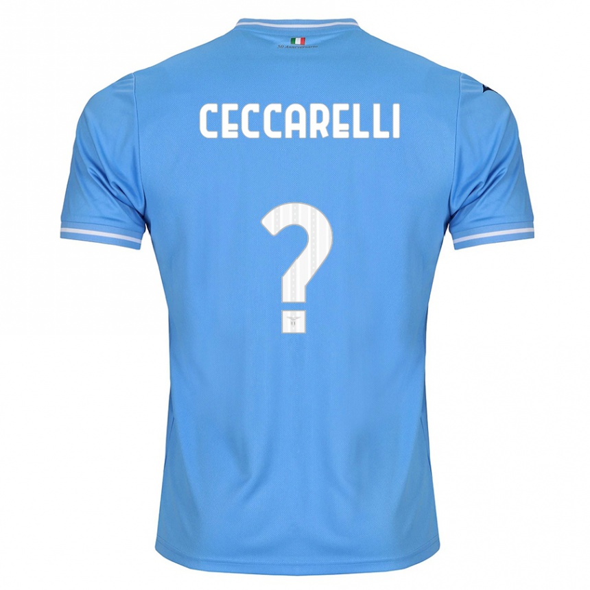 キッズフットボールアレッサンドロ・チェッカレッリ#0青ホームシャツ2023/24ジャージーユニフォーム