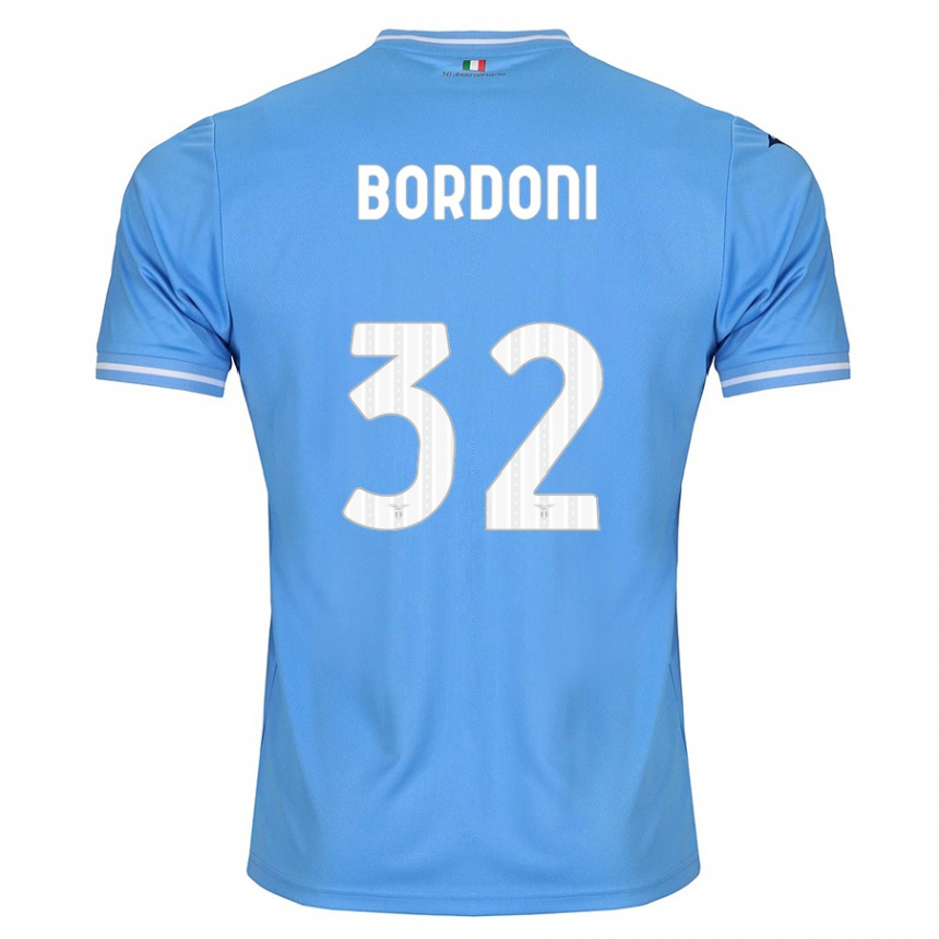 キッズフットボールトンマーゾ・ボルドーニ#32青ホームシャツ2023/24ジャージーユニフォーム