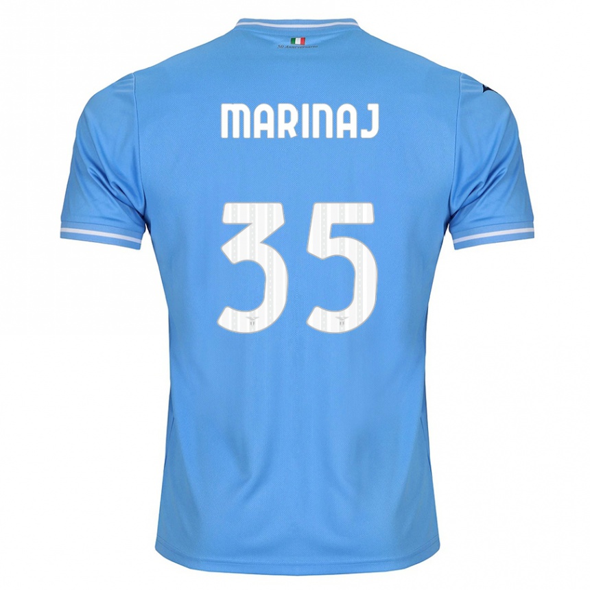 キッズフットボールクレディ マリナージ#35青ホームシャツ2023/24ジャージーユニフォーム