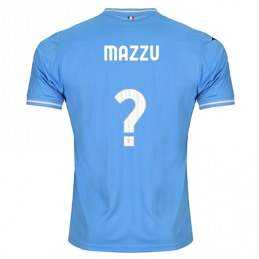 キッズフットボールドメニコ・マッズー#0青ホームシャツ2023/24ジャージーユニフォーム
