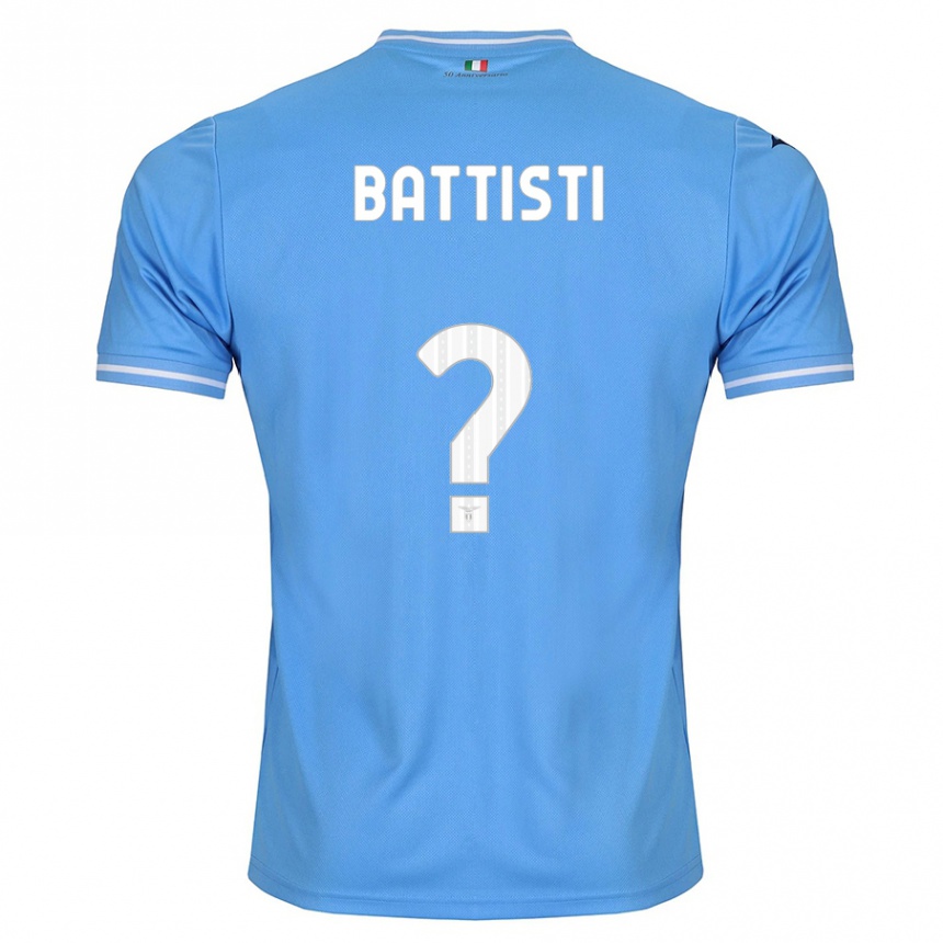 キッズフットボールヴァレリオ・バティスティ#0青ホームシャツ2023/24ジャージーユニフォーム