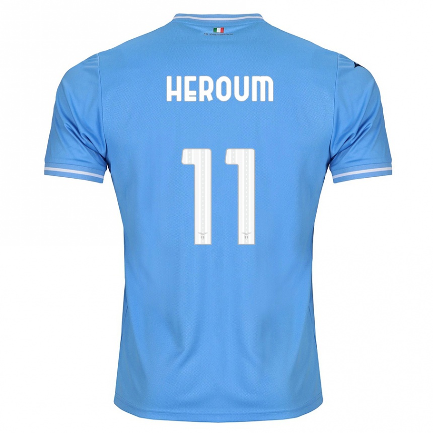 キッズフットボール野良ヒーローズ#11青ホームシャツ2023/24ジャージーユニフォーム