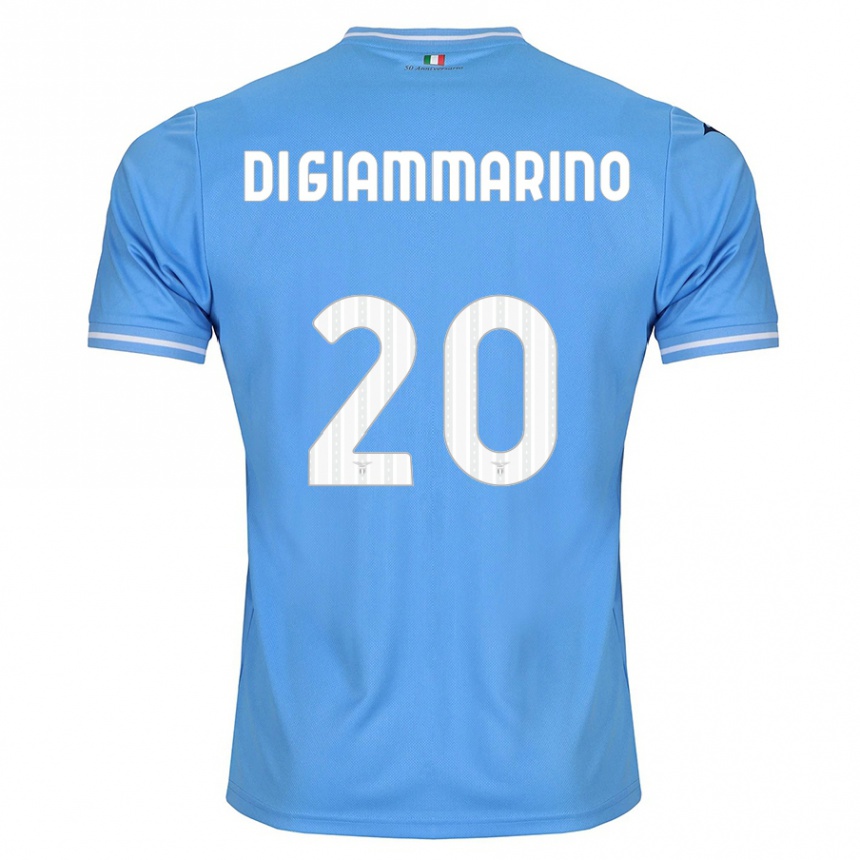キッズフットボールヴァージニア・ディ・ジャンマリーノ#20青ホームシャツ2023/24ジャージーユニフォーム