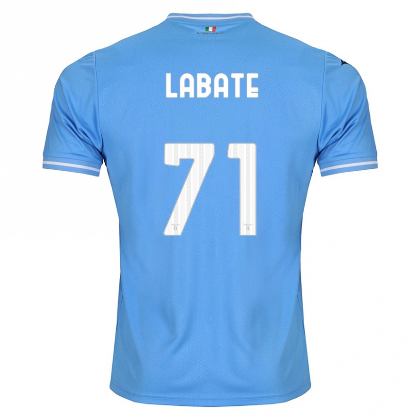 キッズフットボールカミラ・ラバーテ#71青ホームシャツ2023/24ジャージーユニフォーム