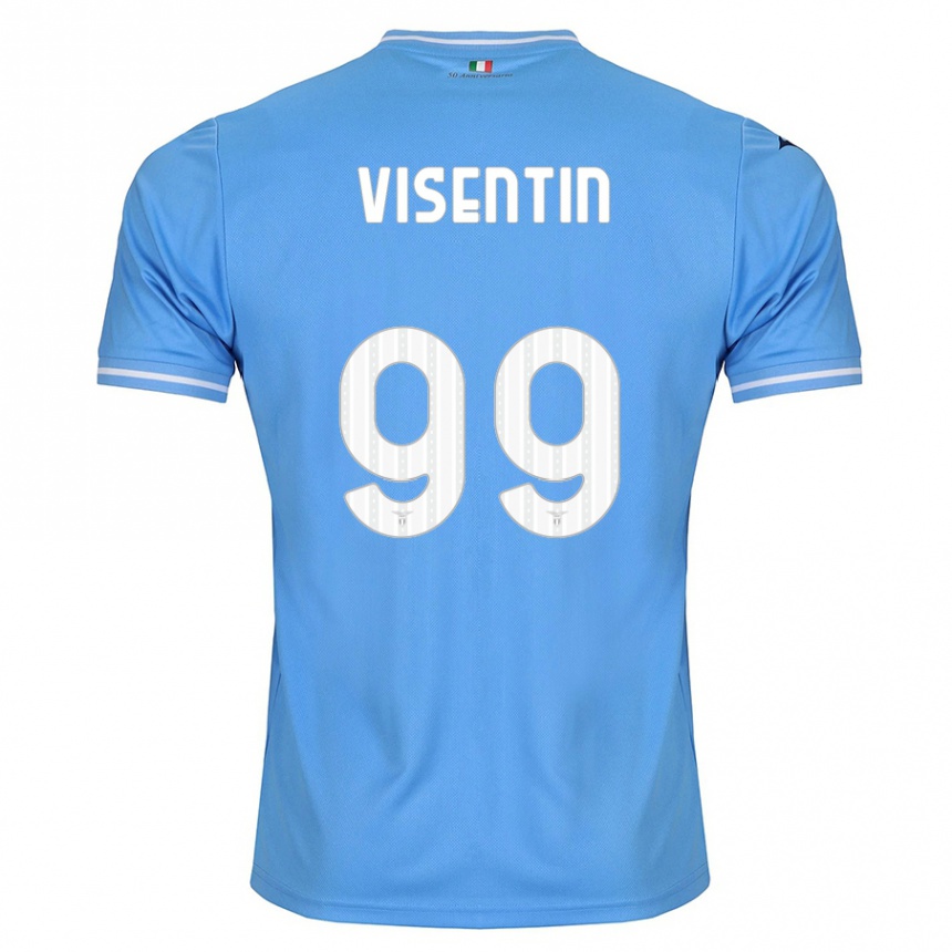 キッズフットボールノエミ・ビセンティン#99青ホームシャツ2023/24ジャージーユニフォーム