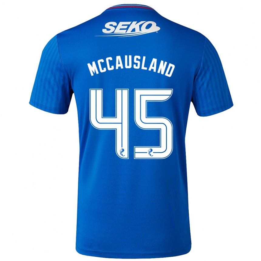 キッズフットボールロス・マッコースランド#45青ホームシャツ2023/24ジャージーユニフォーム