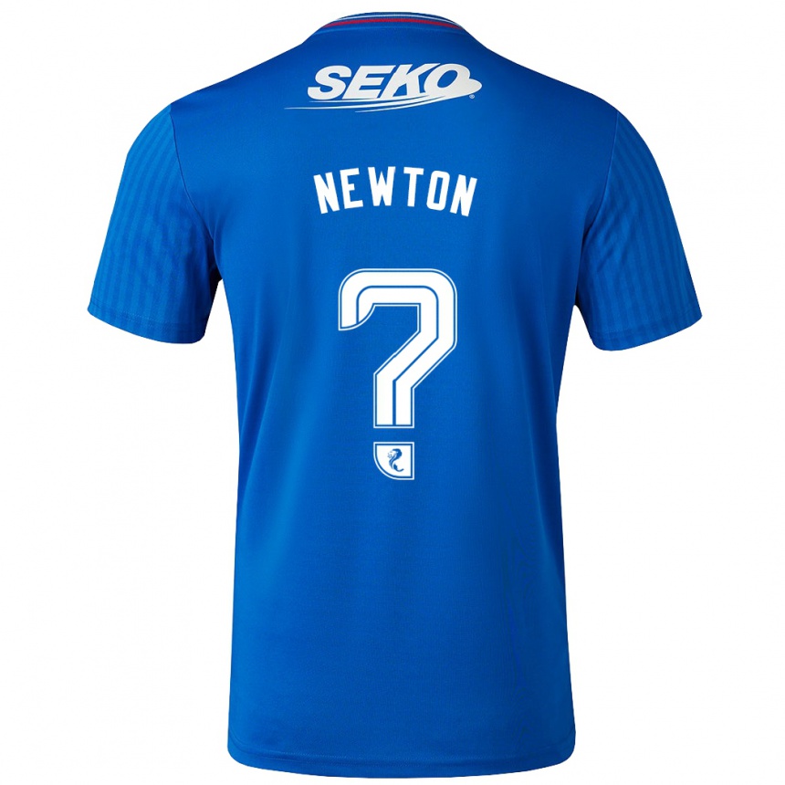 キッズフットボールジェイミー・ニュートン#0青ホームシャツ2023/24ジャージーユニフォーム