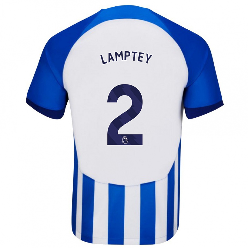 キッズフットボールタリック・ランプティ#2青ホームシャツ2023/24ジャージーユニフォーム