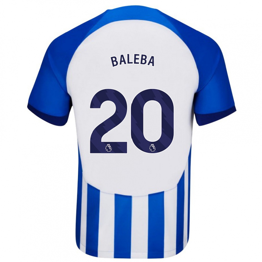 キッズフットボールカルロス・バレバ#20青ホームシャツ2023/24ジャージーユニフォーム