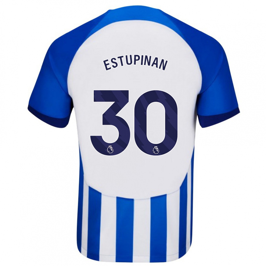 キッズフットボールペルビス・エストゥピニャン#30青ホームシャツ2023/24ジャージーユニフォーム