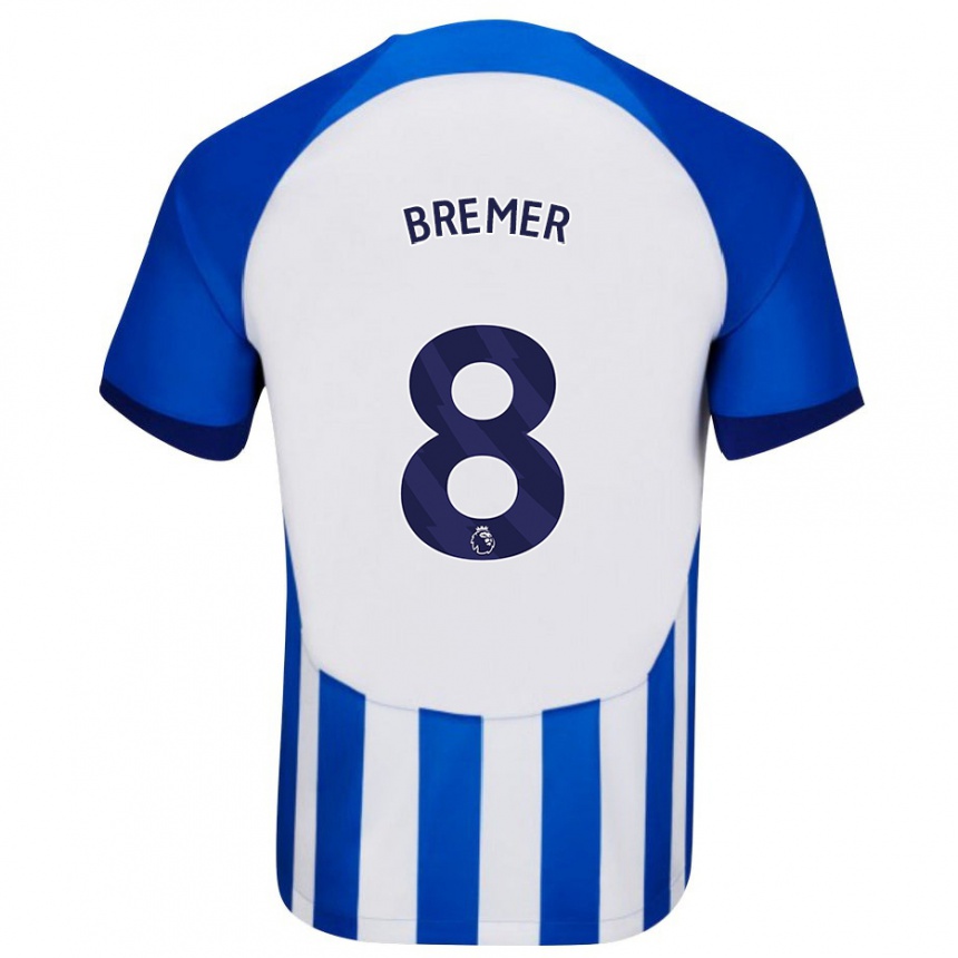 キッズフットボールポーリーン・ブレマー#8青ホームシャツ2023/24ジャージーユニフォーム