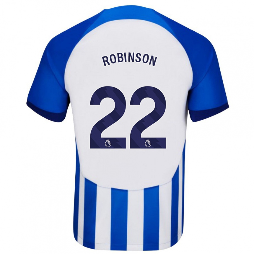 キッズフットボールケイティ・ロビンソン#22青ホームシャツ2023/24ジャージーユニフォーム