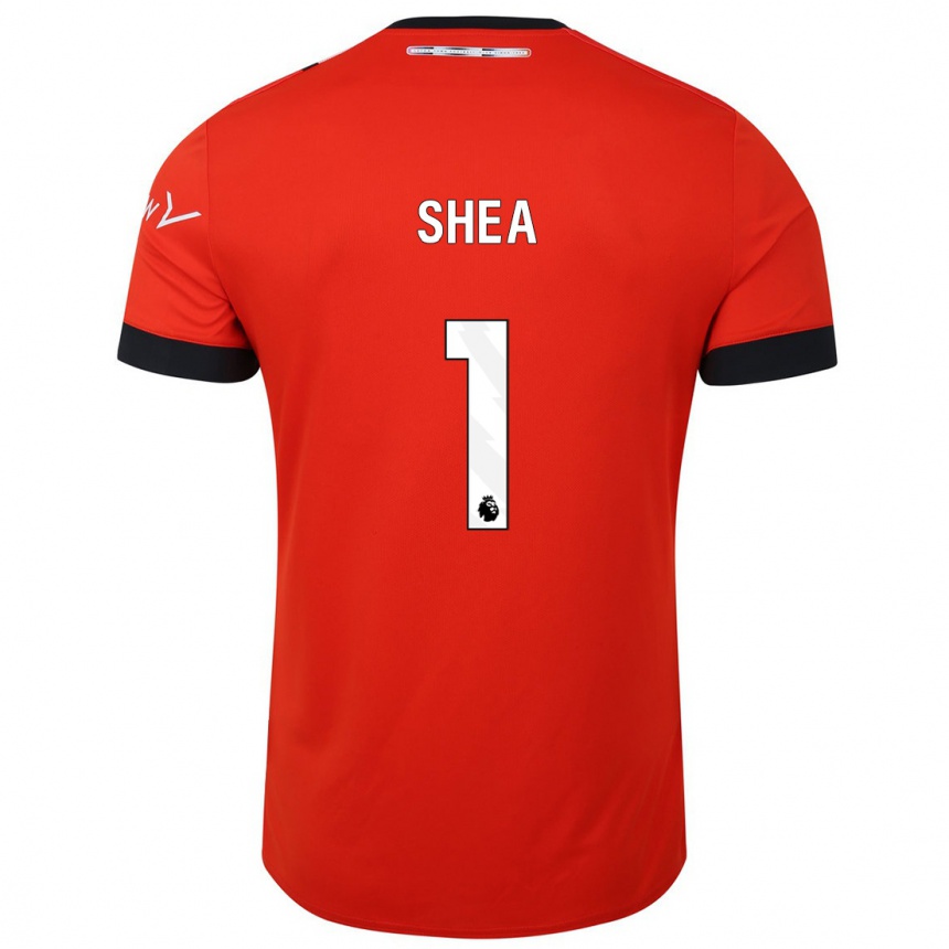 キッズフットボールジェームズ・シェイ#1赤ホームシャツ2023/24ジャージーユニフォーム