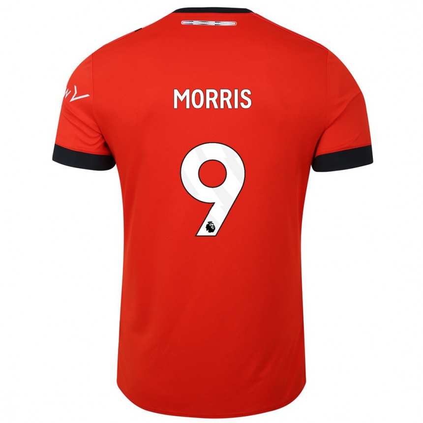 キッズフットボールカールトン・モリス#9赤ホームシャツ2023/24ジャージーユニフォーム