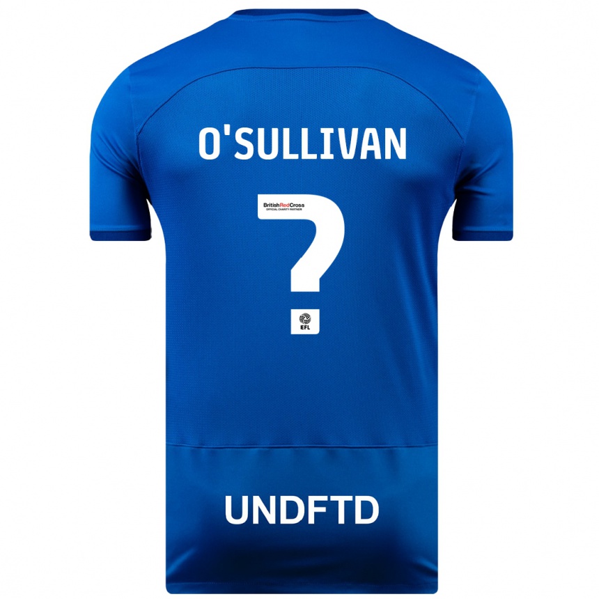 キッズフットボールウィリアム・S・オサリバン #0青ホームシャツ2023/24ジャージーユニフォーム