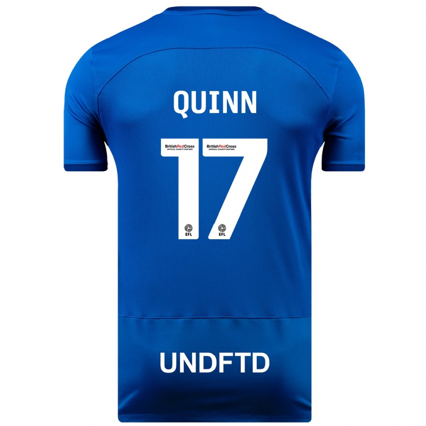 キッズフットボールルーシー・クイン#17青ホームシャツ2023/24ジャージーユニフォーム