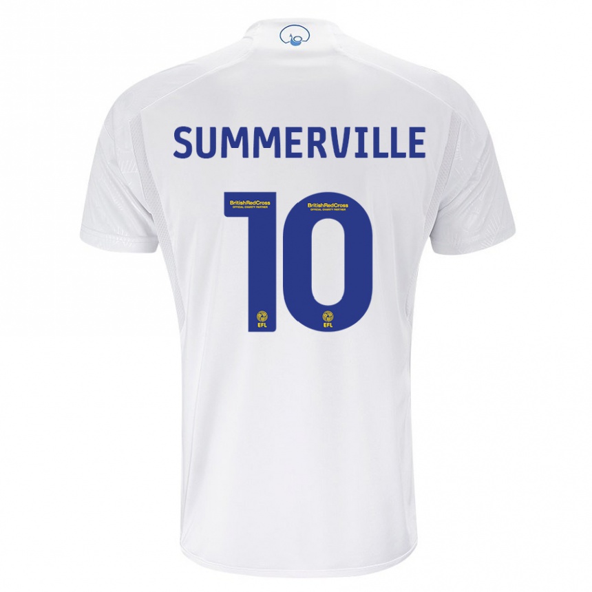 キッズフットボールクリセンシオ・サマーフィル#10白ホームシャツ2023/24ジャージーユニフォーム