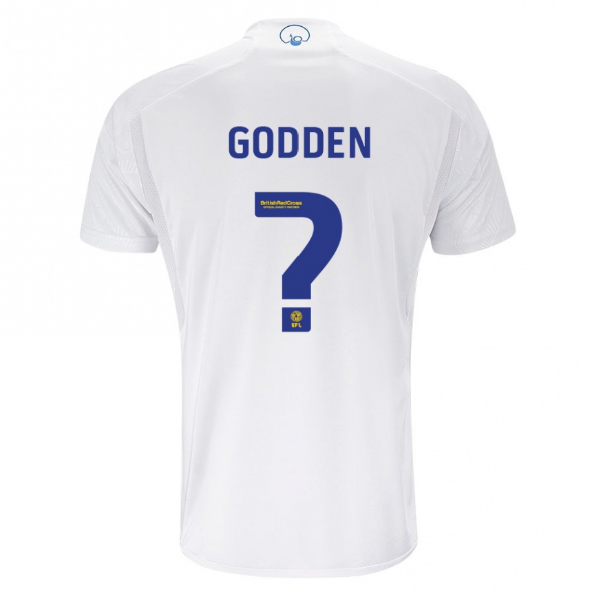 キッズフットボールスコット・マッケンジー・ゴッデン#0白ホームシャツ2023/24ジャージーユニフォーム