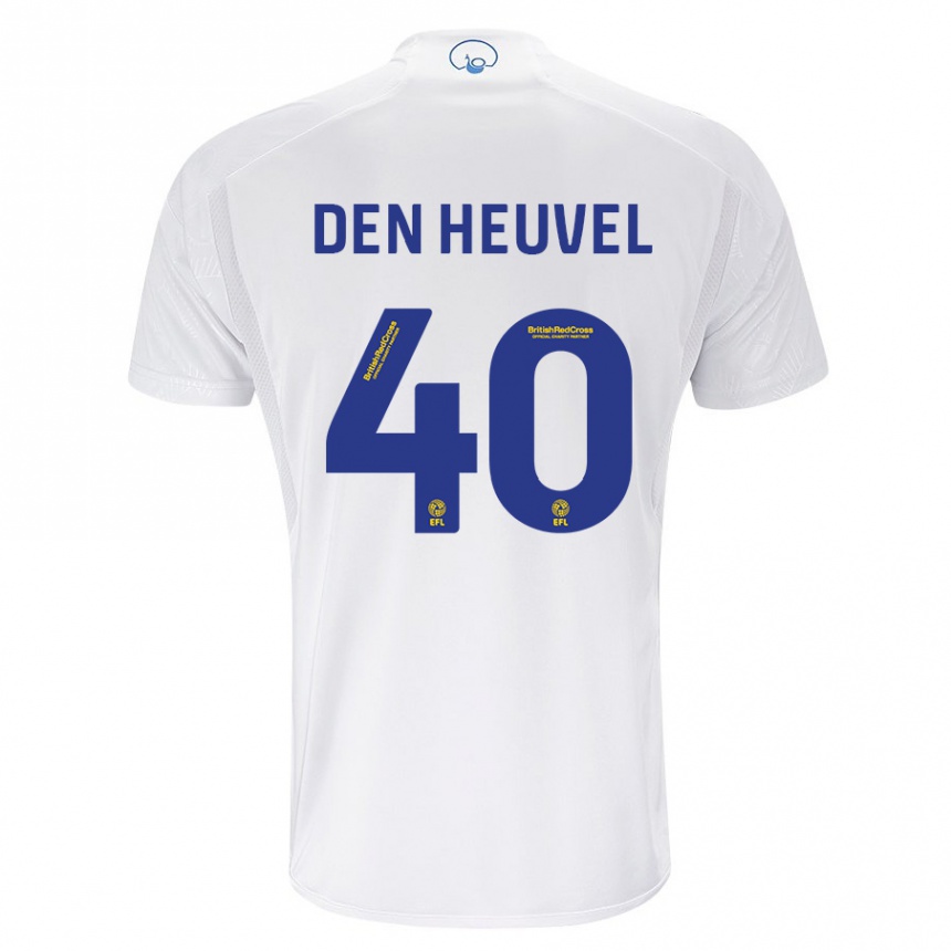 キッズフットボールダニ・ファン・デン・フーヴェル#40白ホームシャツ2023/24ジャージーユニフォーム
