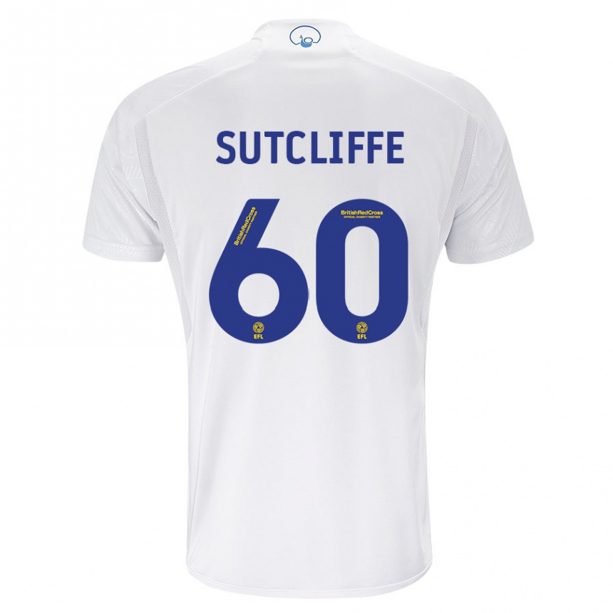 キッズフットボールハーベイ・フレデリック・サトクリフ #60白ホームシャツ2023/24ジャージーユニフォーム