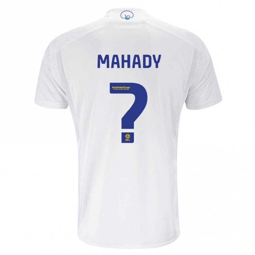 キッズフットボールロリー・マハディ#0白ホームシャツ2023/24ジャージーユニフォーム