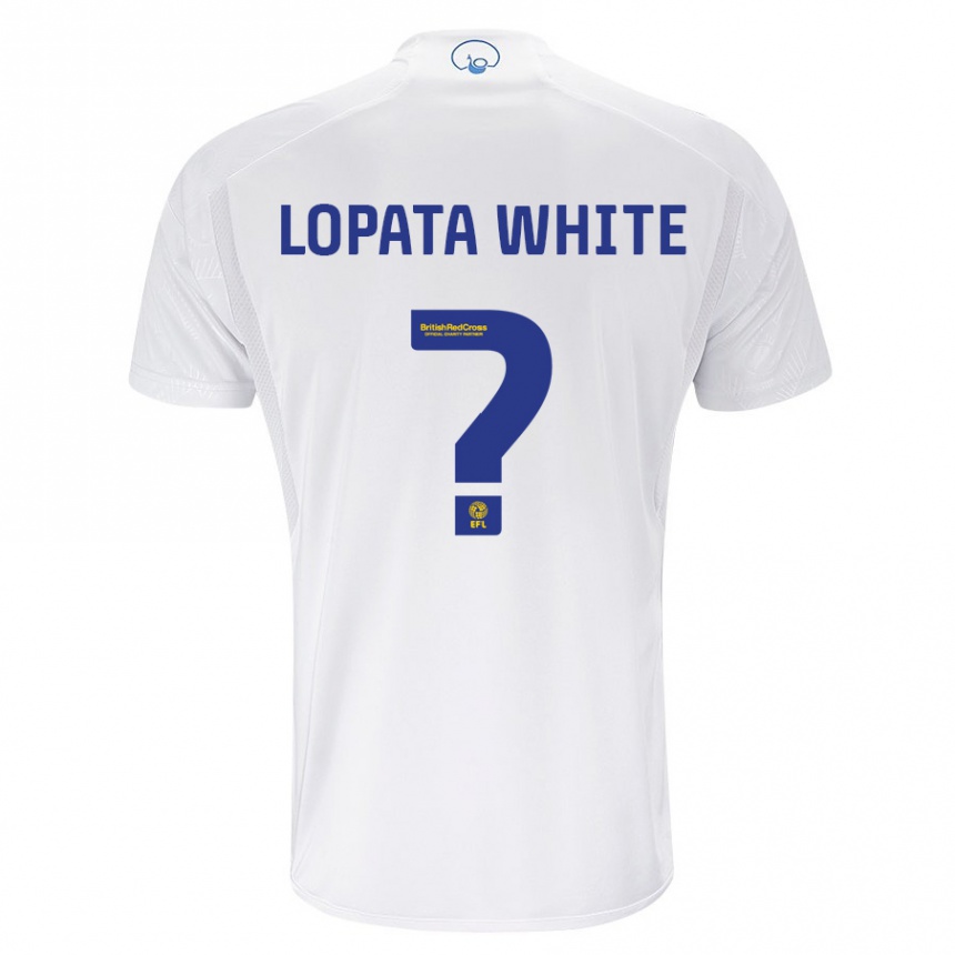 キッズフットボールルーベン・ロパタ・ホワイト#0白ホームシャツ2023/24ジャージーユニフォーム