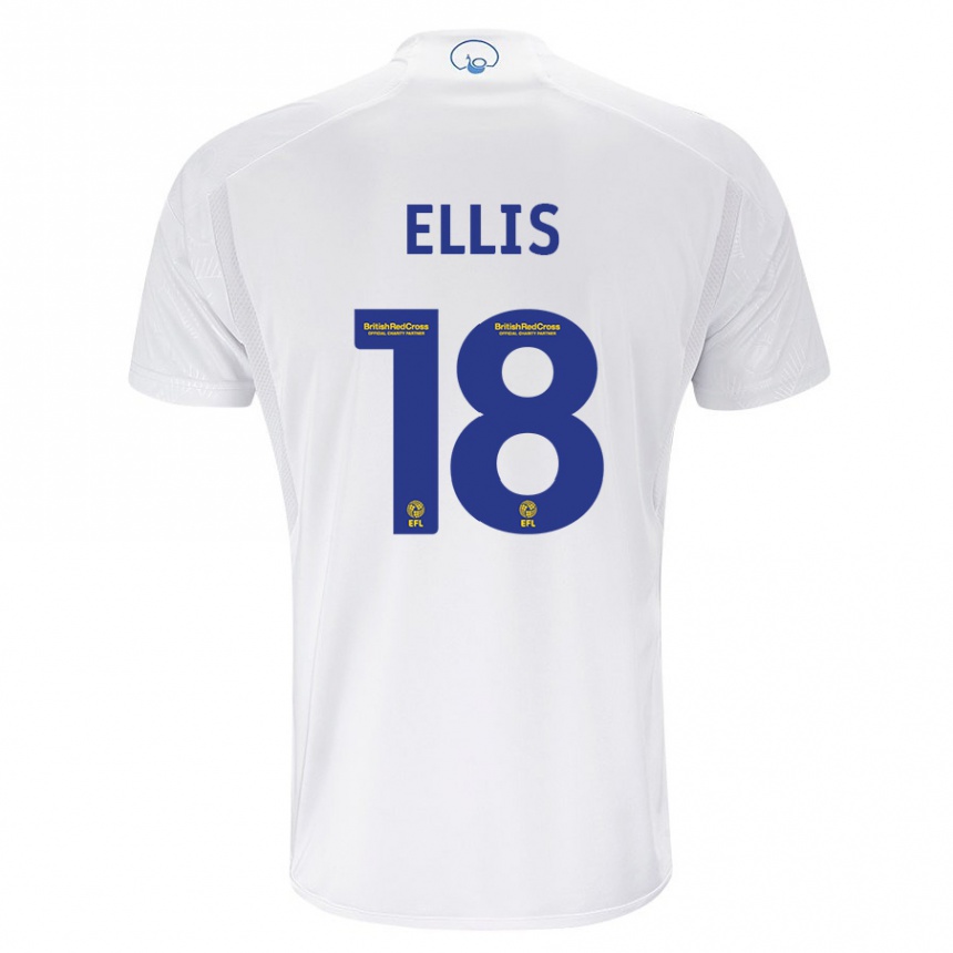キッズフットボールメイシー・エリス#18白ホームシャツ2023/24ジャージーユニフォーム