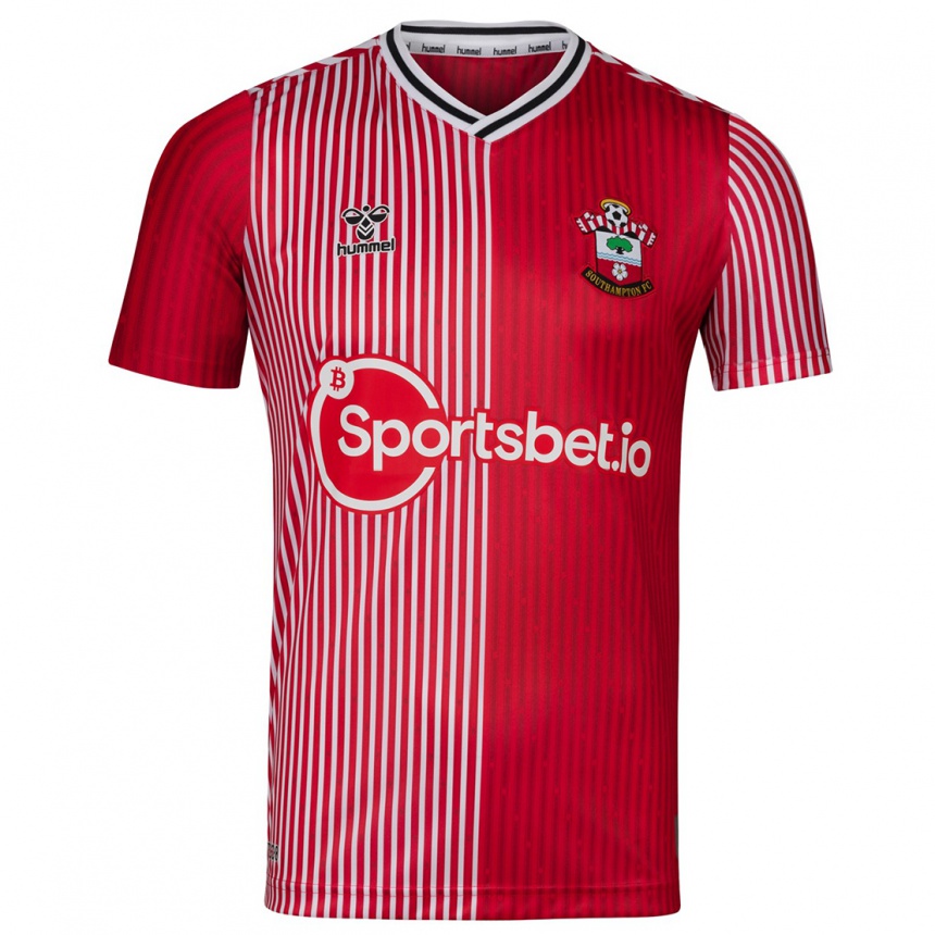 キッズフットボールチェ・アダムス#10赤ホームシャツ2023/24ジャージーユニフォーム