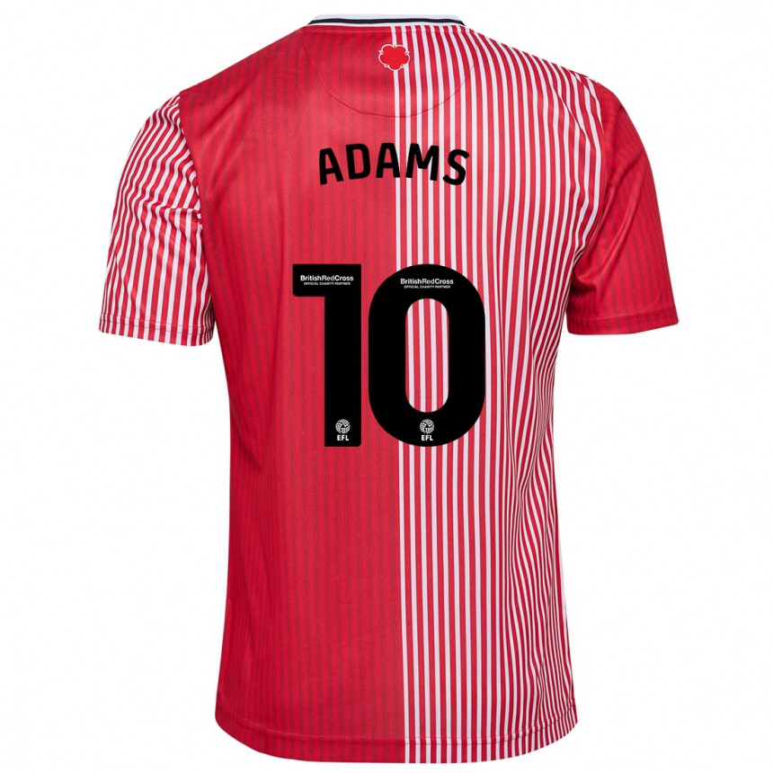 キッズフットボールチェ・アダムス#10赤ホームシャツ2023/24ジャージーユニフォーム