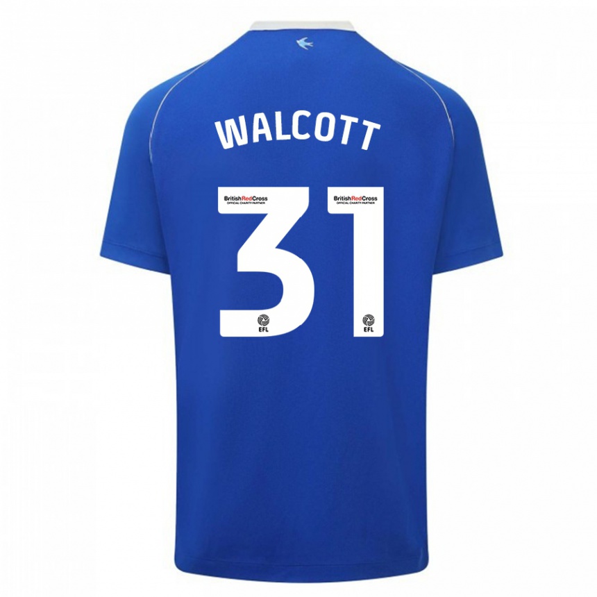 キッズフットボールマラキ・フェーガン・ウォルコット#31青ホームシャツ2023/24ジャージーユニフォーム