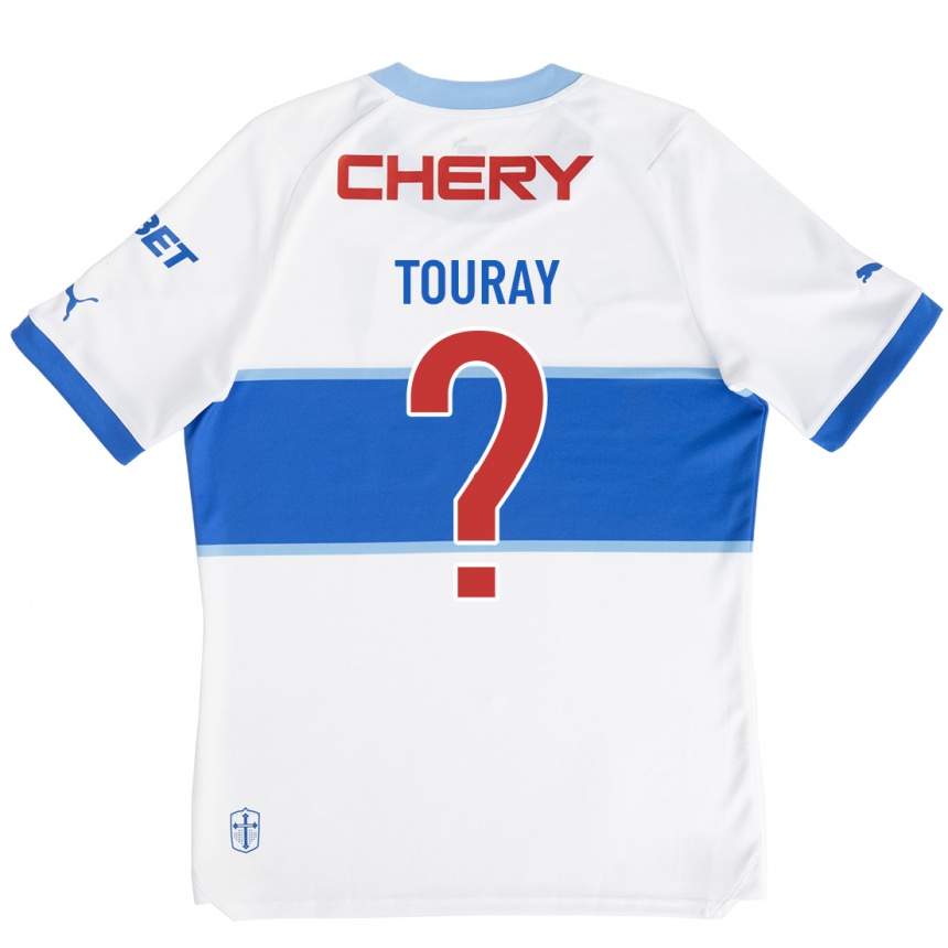キッズフットボールウスマン・トゥーレイ#0白ホームシャツ2023/24ジャージーユニフォーム
