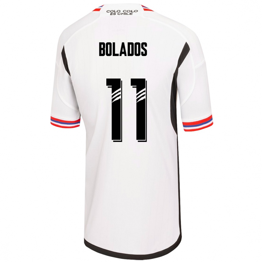 キッズフットボールマルコス・ボラドス#11白ホームシャツ2023/24ジャージーユニフォーム