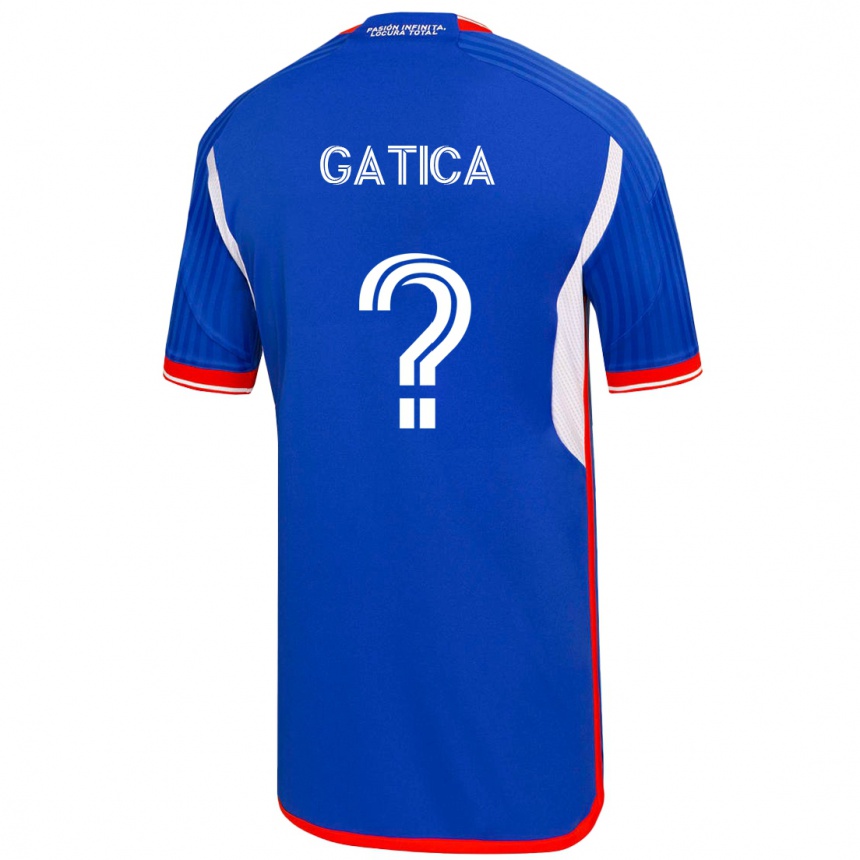 キッズフットボールホセ・ガティカ#0青ホームシャツ2023/24ジャージーユニフォーム