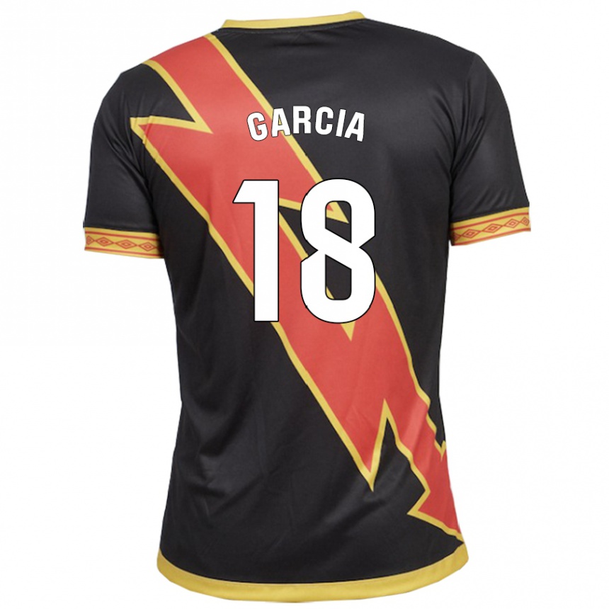 キッズフットボールアルバロ・ガルシア・リベラ#18黒アウェイシャツ2023/24ジャージーユニフォーム