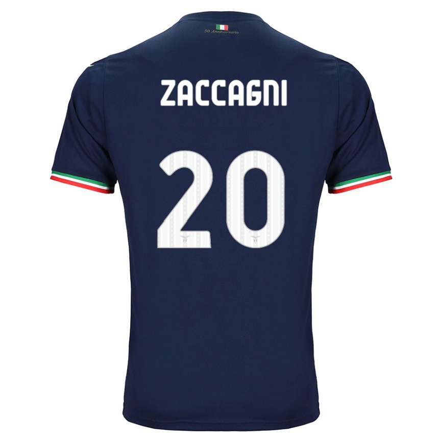 キッズフットボールマッティア・ザッカーニ#20ネイビーアウェイシャツ2023/24ジャージーユニフォーム