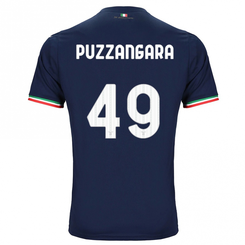 キッズフットボールアンジェロ・アントニオ・プザンガラ#49ネイビーアウェイシャツ2023/24ジャージーユニフォーム