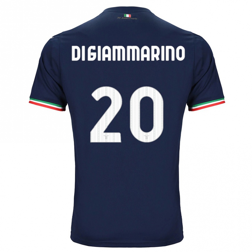 キッズフットボールヴァージニア・ディ・ジャンマリーノ#20ネイビーアウェイシャツ2023/24ジャージーユニフォーム