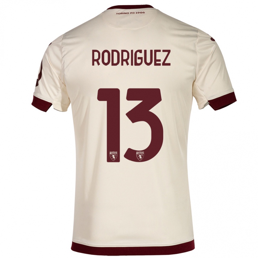 キッズフットボールリカルド・イヴァン・ロドリゲス・アラジャ#13シャンパンアウェイシャツ2023/24ジャージーユニフォーム