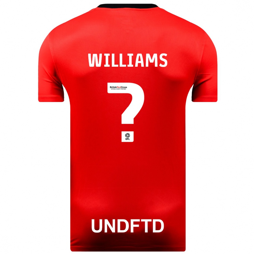 キッズフットボールファレル・ウィリアムス#0赤アウェイシャツ2023/24ジャージーユニフォーム
