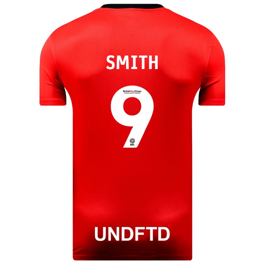 キッズフットボールリビー・スミス#9赤アウェイシャツ2023/24ジャージーユニフォーム