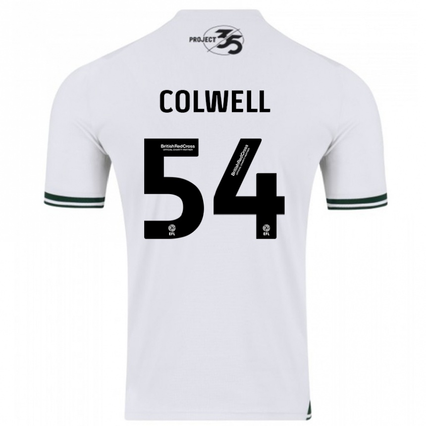 キッズフットボールルイス・コルウェル#54白アウェイシャツ2023/24ジャージーユニフォーム