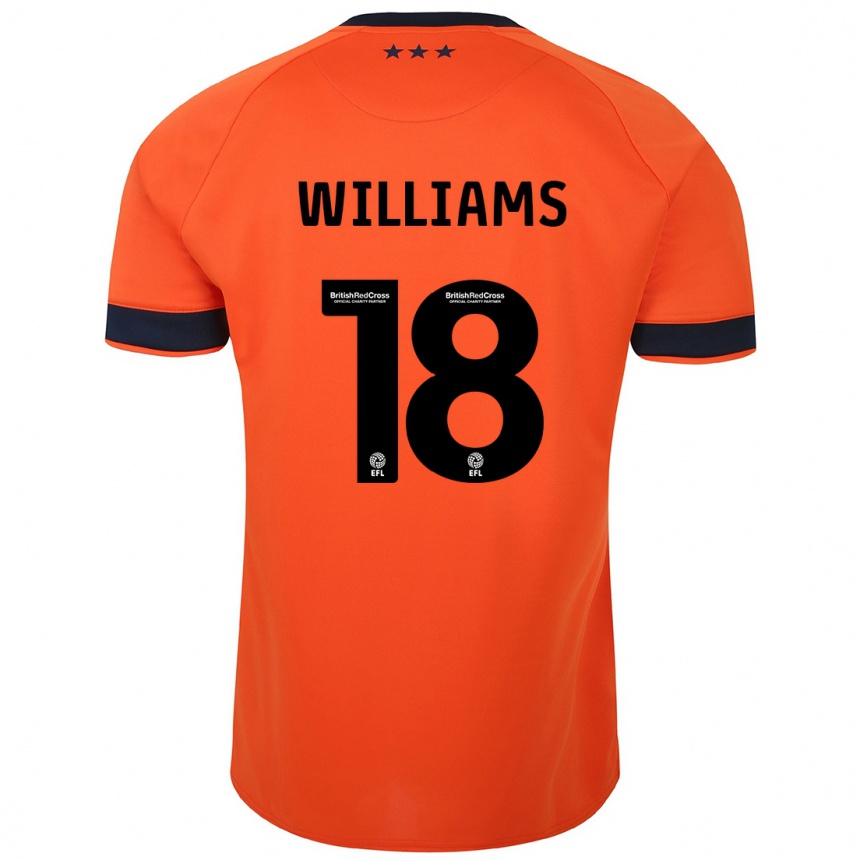 キッズフットボールブランドン・ウィリアムズ#18オレンジアウェイシャツ2023/24ジャージーユニフォーム