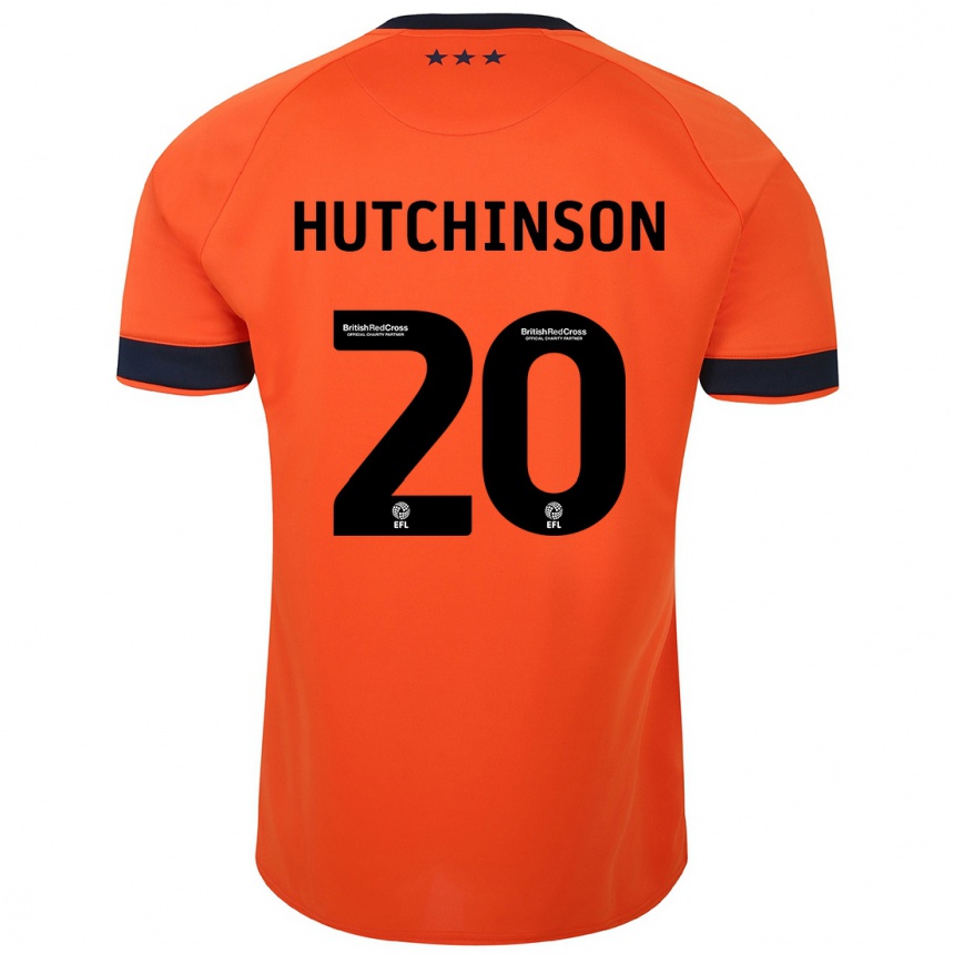 キッズフットボールオマリ・ハッチンソン#20オレンジアウェイシャツ2023/24ジャージーユニフォーム