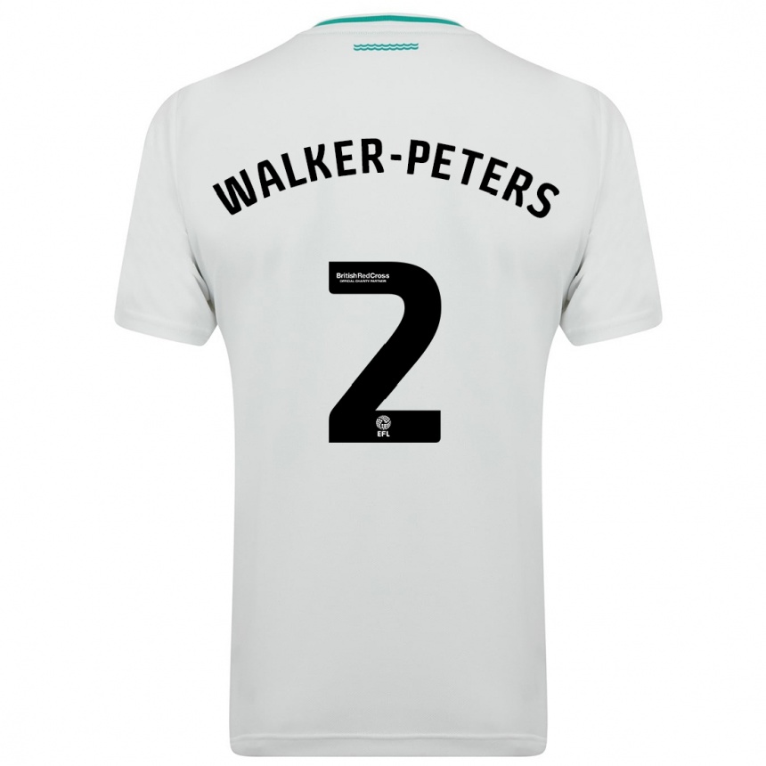 キッズフットボールカイル・ウォーカー＝ピータース#2白アウェイシャツ2023/24ジャージーユニフォーム