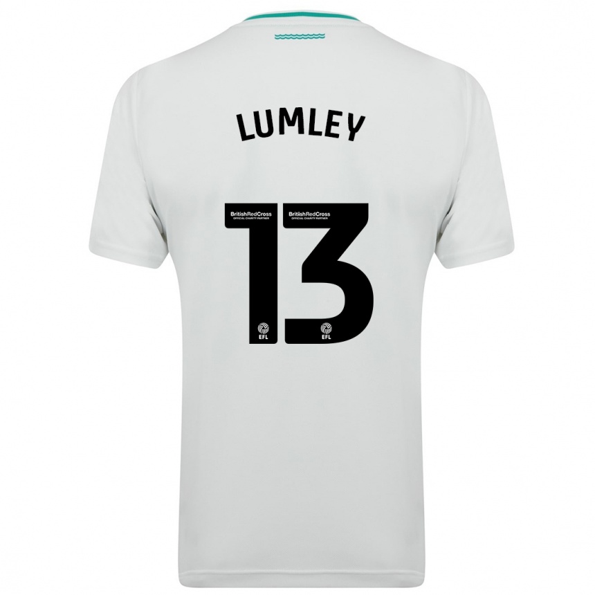 キッズフットボールジョー・ラムリー#13白アウェイシャツ2023/24ジャージーユニフォーム
