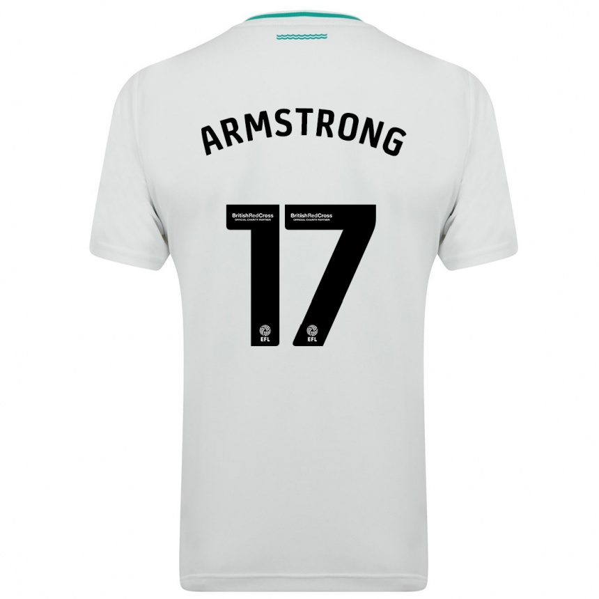 キッズフットボールスチュアート・アームストロング#17白アウェイシャツ2023/24ジャージーユニフォーム